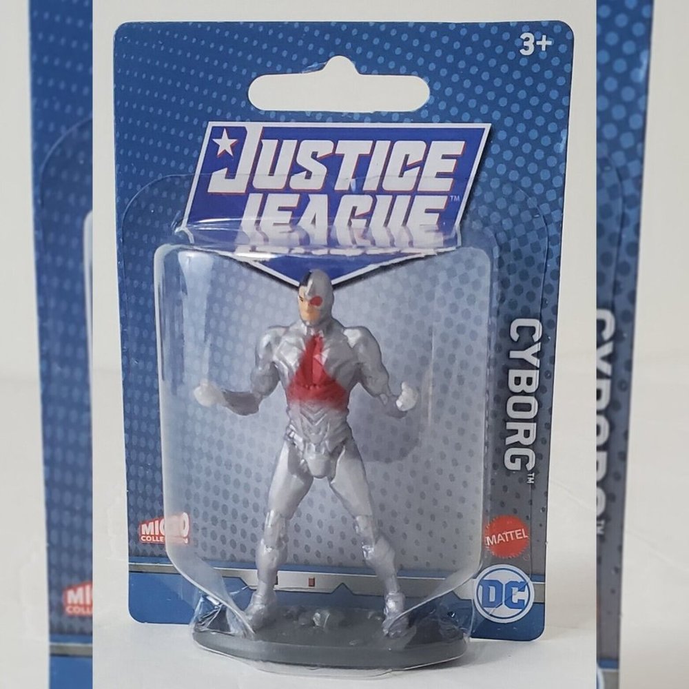 MATTEL JUSTICE LEAGUE DC COMICS CYBORG MICRO COLLECTION ACTION FIGURE